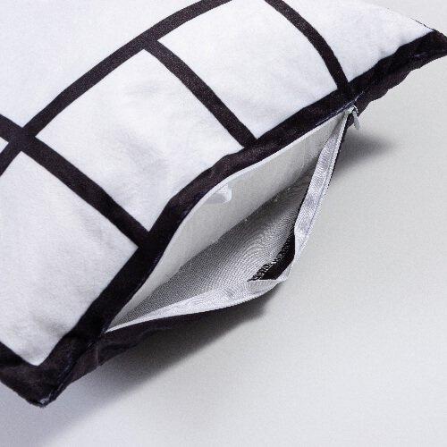 Taie d'oreiller en peluche avec panneaux pour photos pour sublimation - 13 panneaux