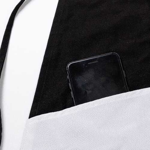 Tablier noir pour adultes pour sublimation