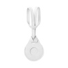 Breloque en cuir avec sangle de bagage / Pochette AirTag pour sublimation - blanc