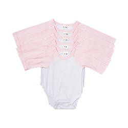 Body enfant à manches longues pour sublimation - manches rose