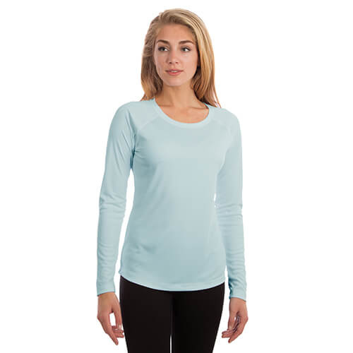 Solar dames T-shirt met lange mouwen voor sublimatie - Arctic Blue