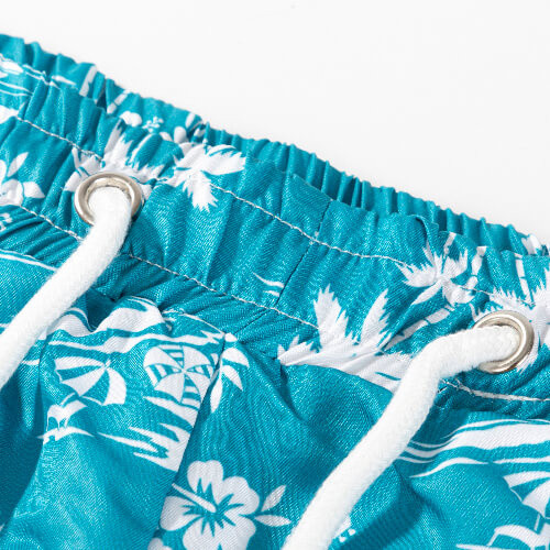 Sublimatiestrandshort voor heren - kokospalmen