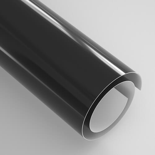 Isekleepuv foolium 30,5 x 30,5 cm - 20 lehte - läikiv must