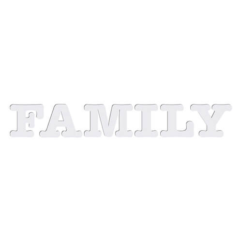 Dekoračné písmená MDF na sublimáciu 18 cm FAMILY