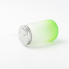 Mason Jar 450 ml frostad mugg utan sublimeringshandtag - grön gradient