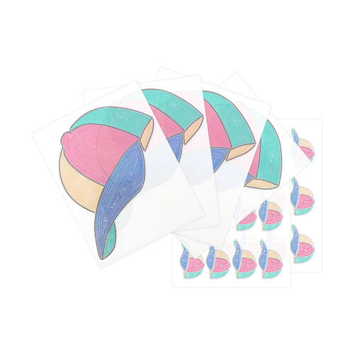 Un juego de sábanas con circonitas cúbicas para transferencia térmica - Sombrero