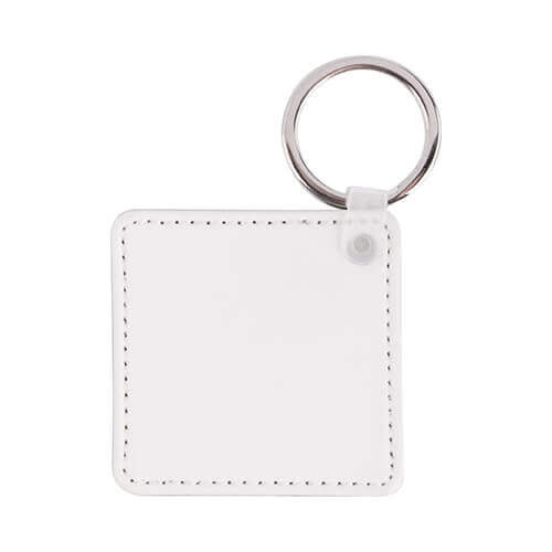 Leather keychain for sublimation printing - square