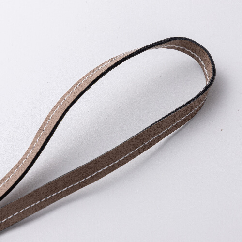 Leather charm with a luggage strap / AirTag pouch for sublimation - gray