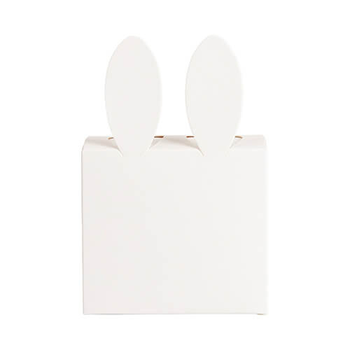 Dekoratīvs iepakojums ar zaķa ausīm sublimācijai - 9 x 9 x 13 cm