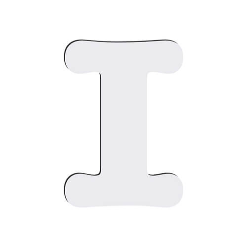 Decoratieve letter in MDF voor sublimatie 18 cm I