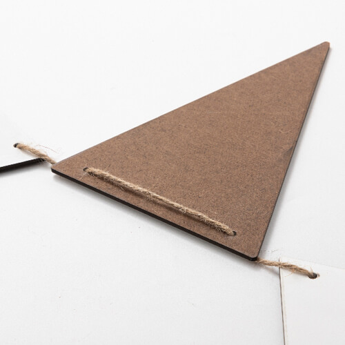 Décoration murale en MDF pour la sublimation - 8 triangles