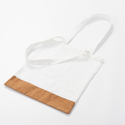 Geantă de cumpărături 32 x 36 cm din pânză și plută pentru sublimare