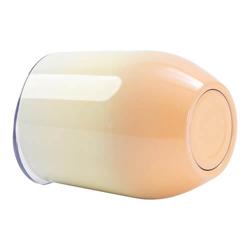 360 ml glühweinbeker voor sublimatie - wit en perzik verloop