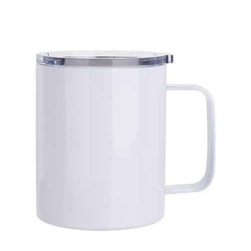 Sæt med 4 kaffekrus i metal 300 ml med print