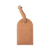 Leather luggage tag for sublimation - Brown dome