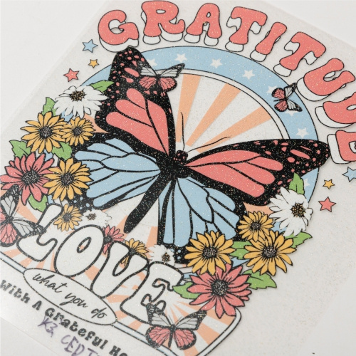 DTF OtterPro A3 glitter printing foil - 50 sheets - Rainbow