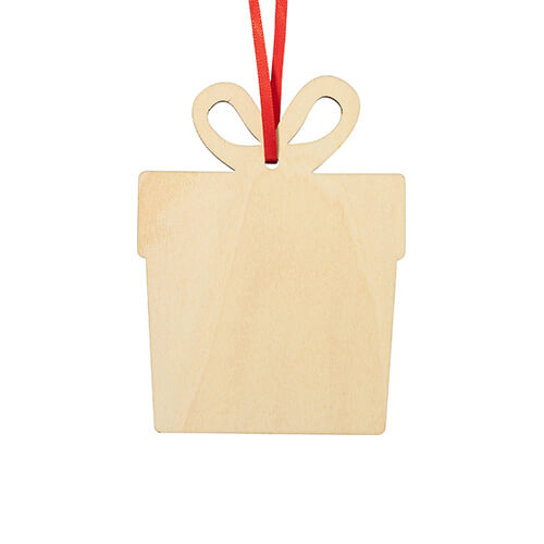 Fából készült karácsonyfa akasztó szublimációhoz - ajándék