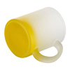 330 ml krus i frostet glas til sublimering - gul gradient
