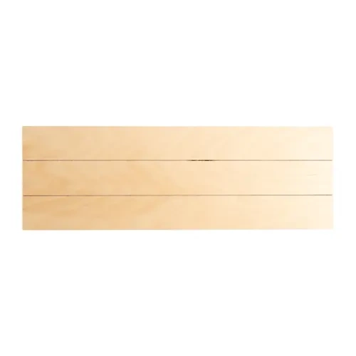 Rectangular plywood photo frame, striped, 45 x 15 cm