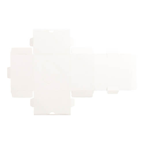 Decorative packaging with heart-shaped window for sublimation - 10.2 x 10.5 x 6.6 cm