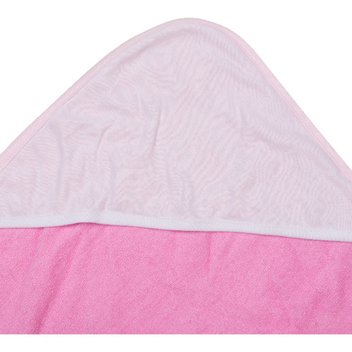 Children's towel with a hood for sublimation - pink