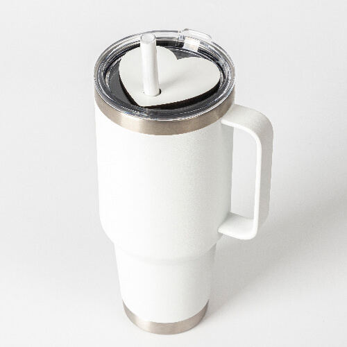 Oznaka z imenom iz vlaknenih plošč za 780 / 900 / 1050 / 1260 ml vrč za sublimacijo - srce