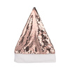 Santa hat with two-colour sequins for sublimation printing - champagne