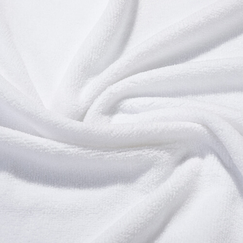 Handduk 152 x 76 cm med fransar för sublimering - vit