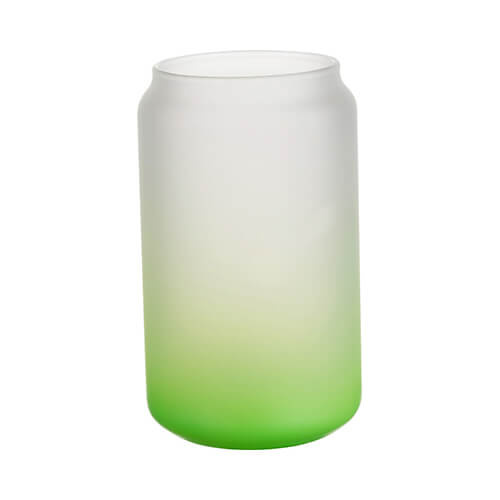 Vidrio esmerilado para sublimación 400 ml - degradado verde