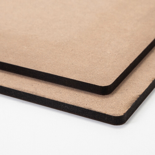 Panneau de fibres pour sublimation 20 x 20 x 0,6 cm - 2 pièces. - dos brun clair