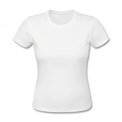 T­-shirt blanc Cotton-­Touch femme Sublimation Transfert Thermique