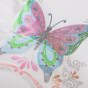 Sheet with cubic zirconia for thermal transfer - big butterfly