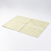 Covoraș de masă din in 50 x 35,5 cm crem cu dungi verde deschis pentru sublimare
