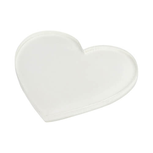 Acrylic for sublimation straw cover - heart