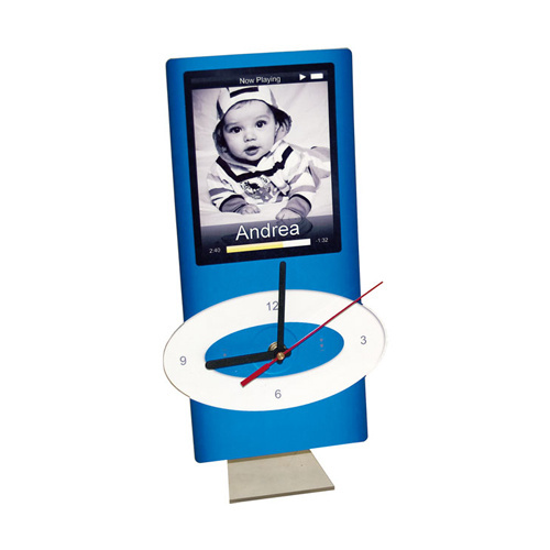 Stojace hodiny z MDF - iPod - Sublimačný termotransfer