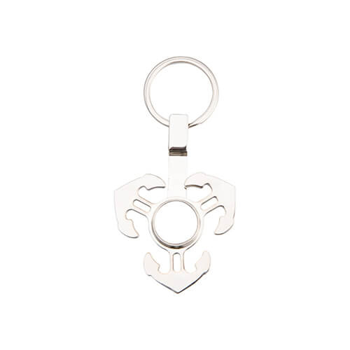 Kovový prívesok na kľúče - spinner na sublimáciu - Anchor