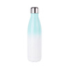 Water bottle - bottle 500 ml for sublimation printing – white-green