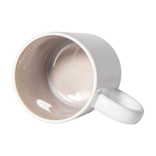 330 ml beker met geglazuurde binnenkant voor sublimatie - grijs