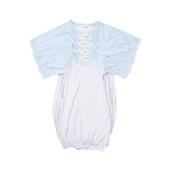 Long-sleeved sleep shirt for sublimation - blue sleeves