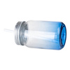 Mug en verre Mason Jar 450 ml sans anse pour sublimation - dégradé bleu marine