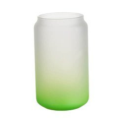 400 ml matinis stiklas sublimacijai - žalias gradientas