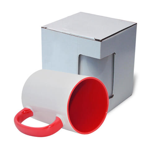 Mug MAX A+ 450 ml FUNNY rouge avec boîte KAR5 Sublimation Transfert Thermique