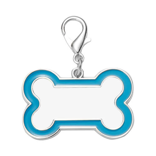 Dog tag for sublimation - blue bone