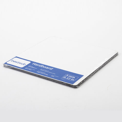 Fiberplade til sublimering 20 x 20 x 0,3 cm - 2 stk. - lysebrun ryg