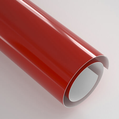 Zelfklevende folie 30,5 x 30,5 cm - 20 vellen - Glanzend Donkerrood
