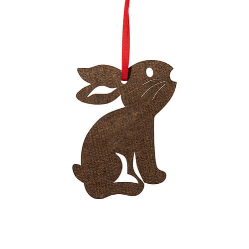 Pendentif MDF unilatéral pour sublimation - lièvre