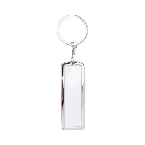 Keychain - double-sided frame - rectangular for sublimation