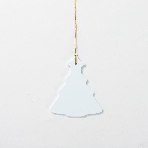 Szublimációs műanyag címke - karácsonyfa