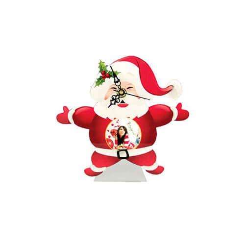 Standing MDF clock for sublimation - Santa Claus