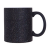 Magic mug 330 ml black, matte with glitter for sublimation